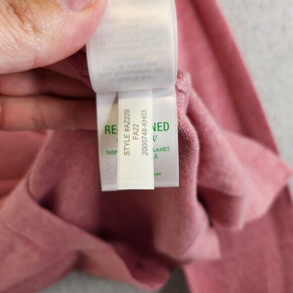 J Crew Sweater Mens XL Cotton Crewneck Sweater-tee Heathered Rose Sweatshirt New - Picture 7 of 12